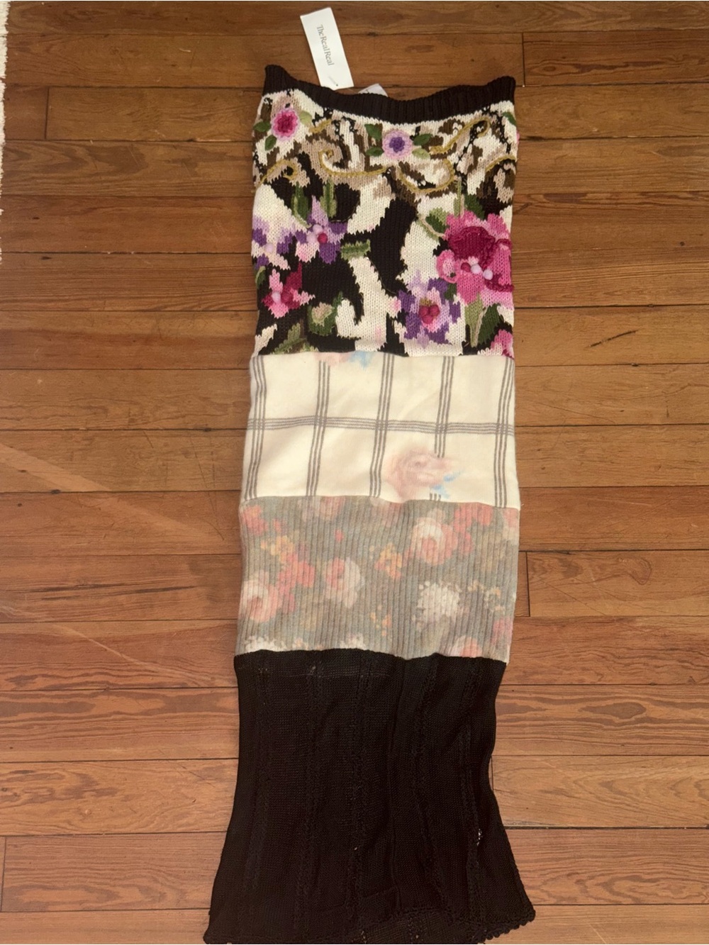 Linder Embroidered Knitted Floral Dress